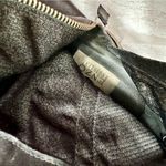 Enzo Angiolini  Women’s Size 9 Black Leather Stacked Heel Y2K Double Zip Bootie Photo 2