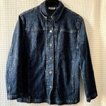 Chico's Design women's medium cotton denim shirt jacket shirtjac Photo 0