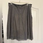 Oui Moments Patterned Skirt in Sage, Cream, Black Size 10 Photo 2