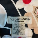 Notations Women Black/Red/Creme/White Floral Short A-line Flare Skirt -20W Photo 6