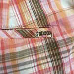 IZOD Perform X Stretch Pink Plaid Bermuda Shorts Size 10 Photo 6