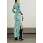 SIEDRES Arni Long Dress in Multi 38 New Womens Cut Out Maxi Jersey Gown Blue Size undefined Photo 1