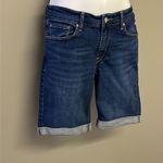 Levi's Levi’s Dark Wash 5-Pocket Blue Faded Cuffed Jean Short- Size 29/8 Photo 2