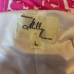 Milly Halter Dress Pink White Strapless Stretchy Knit Womens Size Large Photo 8