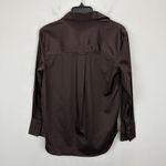 Madewell  Utility Long Sleeve Popover Shirt Dark Carob Stretch Cotton XS NWT Photo 8