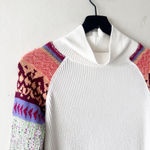 Free People  Women's XS Ribbed Cowl Neck Prism Swit Top Photo 3