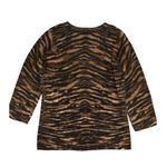 Talbots Animal Print 100% Cashmere Crewneck Sweater Sz M Photo 3
