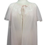 Vanity Fair Vintage 1950s White Sheer Lingerie Nightgown Babydoll & Robe S Photo 9