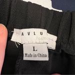 FAVLUX Wide Leg Palazzo Pant Open Wrap Front Black L Photo 8