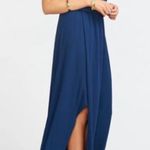 Show Me Your Mumu NWT Kendall Maxi Dress in Rich Navy Crisp Photo 2