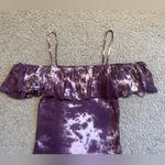 American Eagle  Outfitters Bodysuit, Off-The-Shoulder Ruffle Spaghetti Strap Tank Photo 6