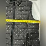 Colebrook Essentials Vest Puffer Vest Quilted Black&White Polka Dot Womens L Black Size L Photo 6