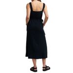 Nobody's Child Zainub Midi Dress Plain in Black, Size 8 Black Photo 1