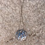 M Initial Necklace Silver Photo 2