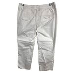 Dressbarn 8P Blend Pants Button Pockets White 77% Cotton 20% Polyester Size 8 Photo 1