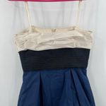 BCBGMAXAZRIA  Dress Size 2 Colorblock Straps/Strapless NWT Bubble Hem Y2K 2000s Photo 14