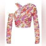 Nicholas Mira Long Sleeve Asymmetric Top Size 6 + Mabel Midi Skirt Size 2 Pink Photo 2