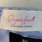 Sugar Fox Garden Picnic Gingham Dress. size 3X Blue Photo 3