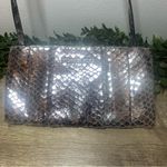 Michael Kors Metallic Snakeskin Clutch Purse Photo 6