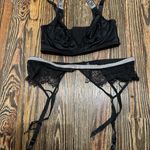 Victoria's Secret BLACK SHINE Women's Bra with NO PADDING Embellished Straps Photo 5