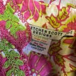 Gretchen Scott bright pink n green embroidered tunic Size M Photo 1