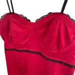 Mystic Vintage Y2K Red Black Lace Bodycon Dress Photo 1