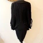 All Saints Zuri Black Metallic Mini Dress Size Small Photo 4