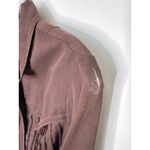 Vintage 1970s Brown sheer Western Shirt Dress Button Front Midi Duster” small Photo 11