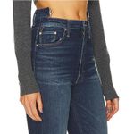 Mother High Waisted Rider Shift Sneak Jeans Digital Underground‎ 28 Blue Photo 2