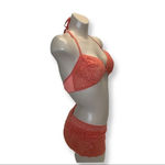 Zuliana Size Large 3pc Orange Lingerie Lace Set. Made in Brazil. New With Tags. Photo 1