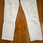 Current/Elliott The High Waist Straight Destroyed Jeans Super Salty Repair 27 Photo 4