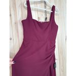Lulus NWT  Glamorous Disposition Burgundy Ruched Maxi Dress Bridesmaid Gala Sz XL Photo 4