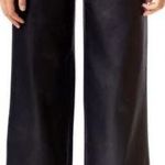 BLANK NYC NWOT Faux Leather Franklin Rib Cage Wide Leg Pants Photo 0