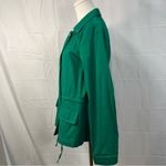 Market & Spruce  Suva Cargo Jacket Womens Green Snap Sz Medium Cotton spring Photo 7