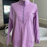 L.L Bean Jacket Womens Medium Purple Pullover Polyesters 1/4 zip pre owned Photo 1