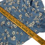 BISHUIGE Blue and White Ditsy Floral Print Dress Womens SZ 6XL Maxi Soft Photo 5