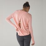 Lululemon Bring It Backbend Sweater Heathered Minty Pink Photo 1