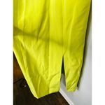 Milly  Neon Yellow Sheath Sleeveless Crewneck Cady Caedyn Mini Dress size 2 Photo 5