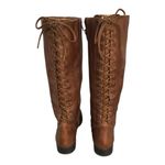 Jessica Simpson  Brown Leather Back lace up Riding Boots. SZ. 7M. Photo 5