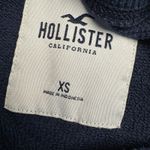 Hollister Navy Blue Sweatshirt Crewneck Long Sleeve Floral Sleeve Womens XS Photo 2