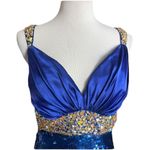 Tiffany Designs Womens  Exclusive 46837 Blue Ball Gown Prom Dress - Sz 12 Photo 3