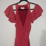 Privacy Please Acme Cherry Polka Dot Wrap Maxi Dress Size Medium Photo 1