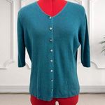 Valerie Stevens Vintage Valerie by Teal Cardigan Size M Photo 0