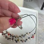 Lia Sophia  multi strand flat faux pearl hematite necklace. Photo 3