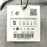 ZARA  | NWT | Small | Limited Edition Gray Tiered Ruffle Puff Sleeve Mini Dress Photo 4