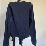 SKIMS  ESSENTIAL CREW NECK LONG SLEEVE BODYSUIT Color Onyx Size S M NWT Photo 6