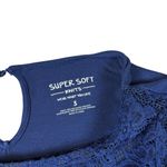 Torrid Navy Crepe Lace Short Sleeve Keyhole Fit And Flare Top Size 3 Photo 1