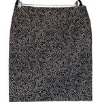 Liz Claiborne  Black White Speckled Print Pencil Skirt Classic Professional Sz 14 Photo 0