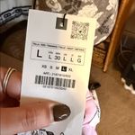 ZARA  Light Pink Linen Button-Down Shirt Photo 4