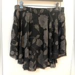 Enza Costa, black chiffon floral asymmetrical skirt, size S/M Photo 2